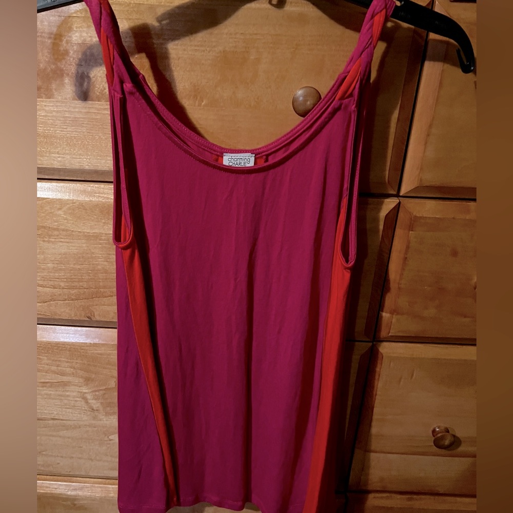 Charming Charlie pink/orange tank top